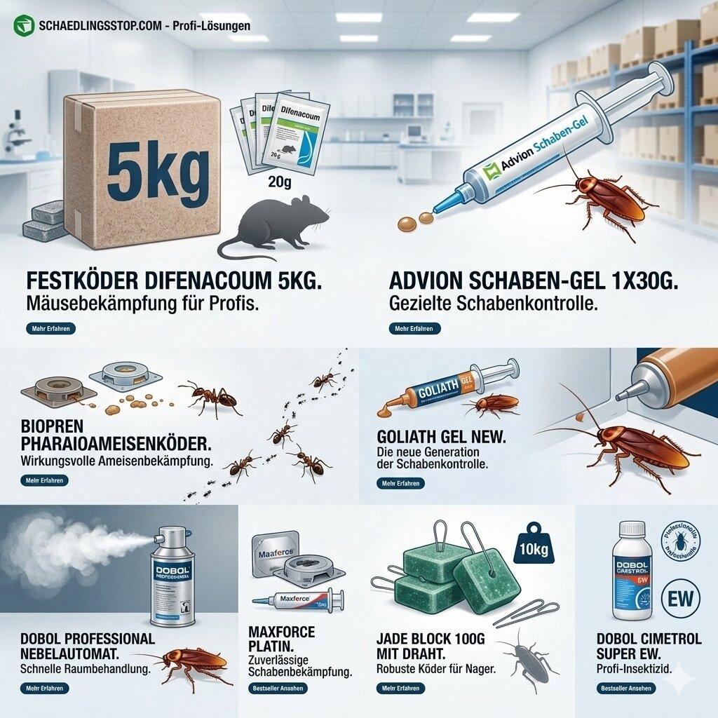 Schädlingsbekämpfung Produkte Advion Goliath Dobol Maxforce Schaedlingsstop