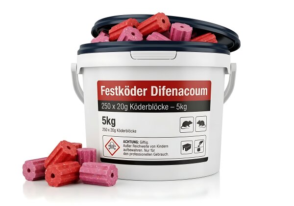 Festköder Difenacoum 5,00 KG (20g)
