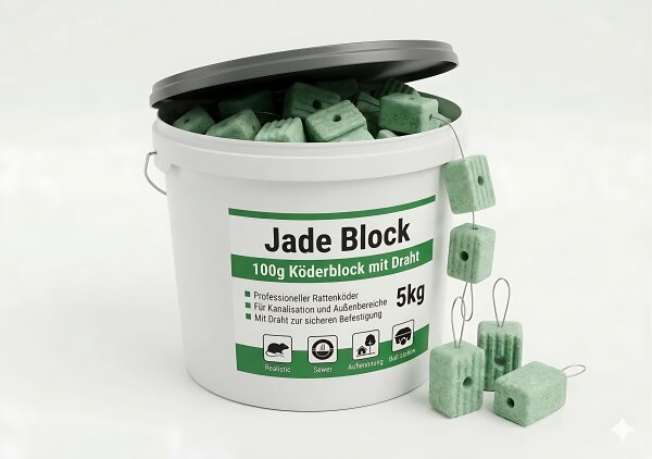 JADE Block 100 G m. Draht - 5KG