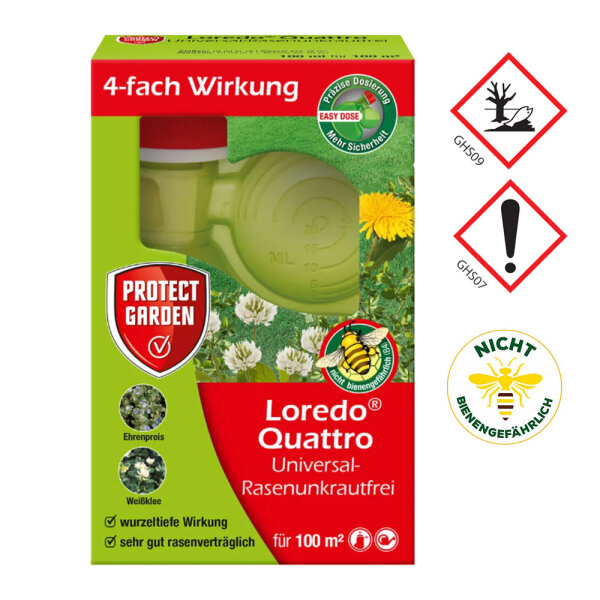 Loredo Quattro Universal-Rasenunkrautfrei 100ml